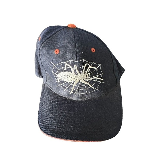 Other - Black Embroidered SPIDERS WEB Baseball Cap Hip-Hop Snapback Hat Flat Bill      Z